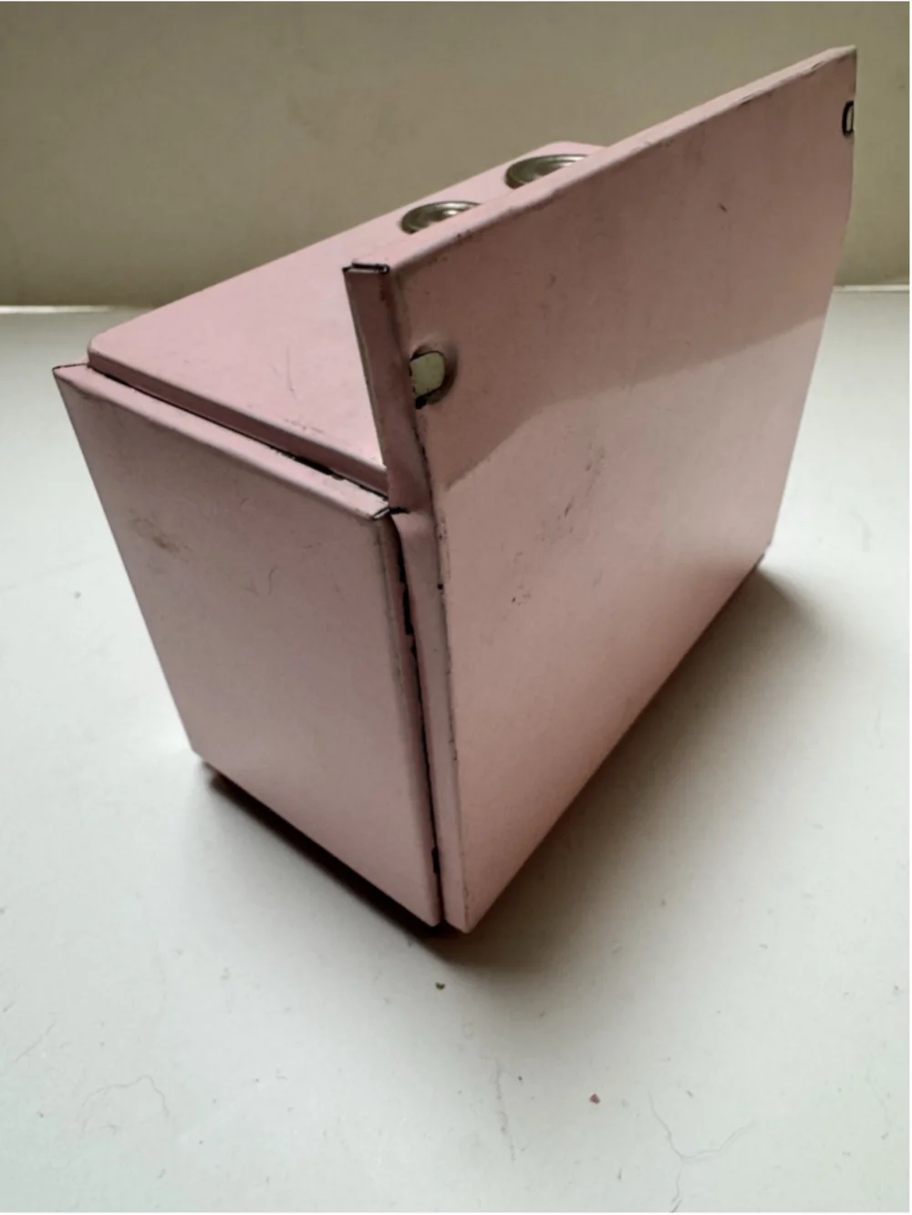 Vintage 1950s Japan Pink Metal Or Tin Doll Stove Oven MCM